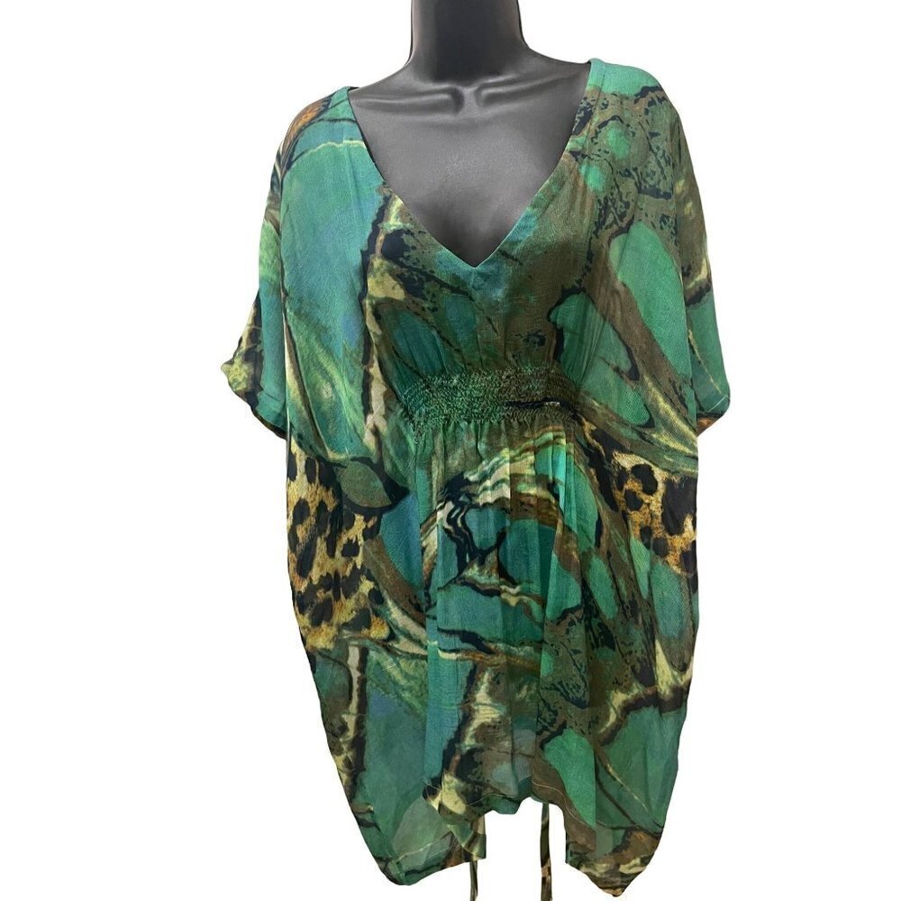 Indi Chic by Margaux Deas semi sheer casual top/ beach cover/tunic - Picture 2 of 5